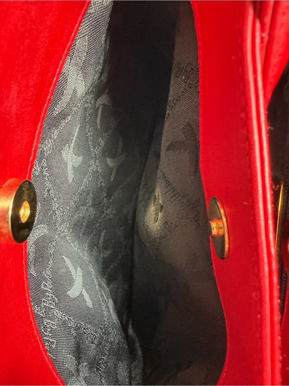 NWT Paloma Picasso Red Leather Shoulder Bag with Gold Hardware